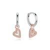 Heart and Hoop Earrings with Cubic Zirconia in Many Styles - Image 47