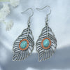 39 Styles Bohemian Vintage Tibetan Silver Geometric Drop Earrings For Women Ethnic Blue Stone Tassel Dangle Earrings Jewelry - Image 38