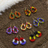 Small Earrings National Flag Colors Water Drop Earrings for Women Handmade Beads Crystal Earrings Gift Jewelry - Image 42