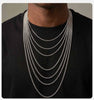 45/50/55/60/65/70/80cm Silver Gold Color Link Chain Classic Necklace for Men, Stainless Steel Daily Jewelry Gift - Image 8