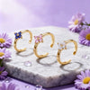 Gold Plated Color Zircon Toe Ring Jewelry Accessories Women's Summer Gift - Image 3