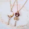 Girl Crystal Cosplay Pendant Necklace Cosplay Props Necklace Anime For Sailor Moon Loving Magic Wand Accessories - Image 2