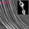 5Pcs Silver Beaded Chains Necklace Women Men 16-30 Inches Jewelry Components Making Accessories - Image 1