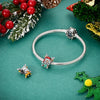 Silver Charms Beads Reindeer Bell Gift Christmas Series Dangle Fit Bracelet Women Jewelry Gift - Image 2
