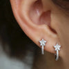Star Hoop Earrings with Dazzling CZ Simple Stylish Ear Accessories for Women Silver Color Jewelry - Image 2
