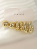 18 Pcs/Set Large C-Shape Teardrop Hoop Earrings for Women Gold Color Exaggerated Twist Earring Daily Wear Jewelry Gifts - Image 4