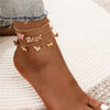 Rhinestone Chain Women's Anklets Silver Color/Gold Color Bracelet on Leg Accessories Wedding Party Jewelry - Image 9