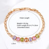 XP Jewelry (20 cm x 10 mm) Zircon Double Heart Knot Bracelet For Women Jewelry Gold Plated Eco Friendly - Image 11