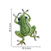 Zakol Green Crystal Frog Brooch Animal Brooches Pins For Women Dress Coat Accessories Jewelry Gift - Image 6