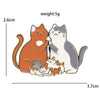 Lovely Animal Pins 10-design Enamel Cat Bird Animal Fish Tiger Metal Brooch Pin For Backpack Clothes Lapel Badge Gifts - Image 7