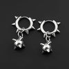 Gothic Spiky Sphere Drop Earrings Stainless Steel Spike Ball Dangle Huggie Hoops Dark Street Emo Piercing Decor Jewelry Gift - Image 11