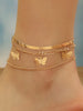 Retro Micro Inlaid Rhinestone Infinite Butterfly 8-Shaped Women's Bracelet Ankle Chain, Multiple Multi-Color Wholesa - Image 4