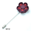 Handmade Men's Brooches Floral Lapel Pin for Men Suit Long Needle Fabric Mushroom Flower Brooch Pins for Wedding Women Jewelry - Image 18