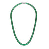 Christmas Jewelry Gift For Ladies Square Tennis Chain Choker Necklace Green Pink White Black Crystal Necklace - Image 13