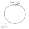 Minimalism Silver Color Snake Chain Anklet Stainless Steel Adjustable Chain for Women Girls Jewelry Support - Image 7