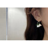 Chinese Style Lily Bell Orchid Pearl Clip Earrings Temperament White Tulip Shell Petal Flower Clip Earrings Without Piercing - Image 3