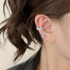 Fake Piercing Earcuff Double Circle Ear Cuff Crystal Earrings for Women Man Hiphop Retro Cuff Earclip Accessories Korean - Image 5