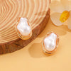 Baroque Imitation Pearl Torque Necklace Bangle Ring Set For Women Wedding Clavicle Jewelry Set - Image 4