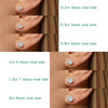 Test Passed Studs Earrings for Men Women Silver Platinum Plated Bride Wedding Lab Diamond Studs - Image 6