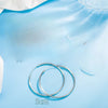 Silver Round Hoop Earrings For Women lady 5/6CM Diameter wedding party Jewelry Couple Gift - Image 7
