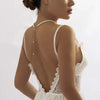 Vintage Elegant Imitation Pearls Back Chain Necklaces for Women Long Chain Tassel Pendant Wedding Jewelry Bikini Back Chain - Image 2