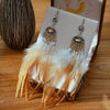 Long Exaggerated Irregular Feather Earrings for Women Bohemian Silver Color Hollow Rice Bead Tassel Earrings - Image 2