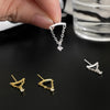 Tragus Piercing Women's Hoop Earrings with Chain Helix Star Butterfly Crown Zircon Ear Rook Daith Sung Body Jewelry Gift - Image 4