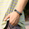 Vintage Christian Alloy Wrap Leather Cuff Bangle Religious Bracelet "I Love Jesus" Wristband - Image 4