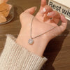 Sparkling Zircon Sugar Cube Titanium Steel Necklace for Women Clavicle Chain Choker Jewelry Accessories - Image 6