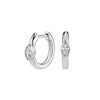 Silver Ear Needle Oval Small Zircon Hoop Earrings Colorful Zircon Gold Earrings for Women Party Jewelry - Image 8
