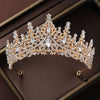 Bridal Wedding Jewelry 4-piece Set, Alloy Crystal Crown&Crystal Necklace&Earrings Women's Classic Wedding Tiaras - Image 9