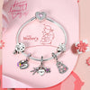 Silver Charm Bead Mother's Day Love Heart Family Charm Bead Pendant Fits Bracelet Womens Jewelry Gifts - Image 5