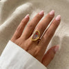 Stainless Steel Five-Petal Flower Ring in Multiple Colors - Image 19