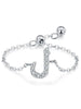 Silver Simplicity 26 Letters Zircon Ring For Women Engagement Wedding Jewelry - Image 30