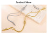 Love Knot Double Snake Chain Bracelet in Stainless Steel - Image 14