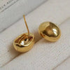 Tobest European Style Punk Geometric Half Metal Big Ball Round Earrings for Women Girls Party Accessories - Image 12