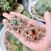 Sunspicems Morocco Caftan Brooch Turkey Crystal Flower Women Brooches Pins Gold Color Arabic Wedding Jewelry Bridal - Image 2