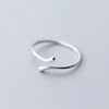 Silver Geometric Adjustable Ring For Women Party Jewelry Minimalist Punk Accessories - Image 7