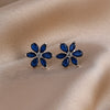 Charm Silver Moon Flower Snowflake Colorful Love Earrings, Suitable for European Women's Valentine's Day Jewelry Gifts - Image 37