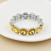 crystal bracelet For Women colorful Geometric rhinestone square elastic thread red white pink bracelet boho style - Image 41