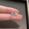 Silver Jewelry Women Cute Tiny Clear Crystal CZ Stud Earrings Gift for Girls Lady - Image 16