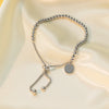 Stainless Steel Golden Bead Bracelet for Women Adjustable Chain Bracelets Daily Party Jewelry - Image 4