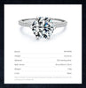 Modian Clear 3ct CZ Stone Ring Classic Real 925 Sterling Silver Crown Rings for Women Wedding Engagement Statement Fine Jewelry