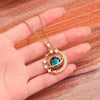 Blue Starry Sky Planet Pendant Necklace Light Zircon Stars And Moon Clavicle Chain Necklace Jewelry Gift - Image 2