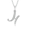26 English Letter Zircon Pendant Necklace Temperament Personality Necklaces Jewelry Gift - Image 25