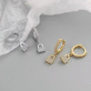 Cute Snowflower Christmas Earring Pave Cubic Zirconia Hoop Earrings for Women Christmas Jewelry - Image 2