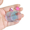 Transparent Shiny Round Laser Acrylic Earrings Vintage disco Ball Mirror Laser Creative pentagram Dangle Earrings - Image 1
