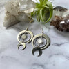 Moon phase earrings Crescent moon Space Sun and moon amethyst Witchy Boho Hippie jewelry women gift - Image 15