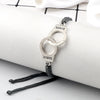 Adjustable Braided Rope Bracelet Silver Color Couple Handcuff Lucky Red Black Thread Handmade Knot Classic Jewelry For Woman Man - Image 3