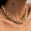 Punk Gold Color Metal Handmade Short Necklace Men Retro Simple Twisted Hip Hop Thick Clavicle Necklaces Women Jewelry - Image 7